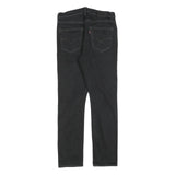 LEVI'S 522 Mens Slim Black Denim Regular W30 L30 Zip Jeans
