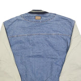 GEAR FOR SPORTS Mens Blue & Cream Button Denim Blend Jacket M Cotton Blend