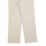DICKIES Womens Regular Beige Cotton Blend Trousers W26 L30 Zip Classic Straight