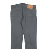 LEVI'S 502 Mens Jeans Grey Slim Slim Straight Denim Medium W30 L27 Zip Cotton