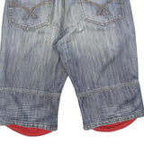 SMOG Mens Shorts Blue Denim Classic S W30 Casual Cotton Blend Stylish