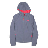THE NORTH FACE Womens Grey Pink Hoodie Jacket S Polyester Blend Zip Outdoor