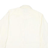 WRANGLER Mens White Polyester Blend Western Shirt XL Button Front Pockets