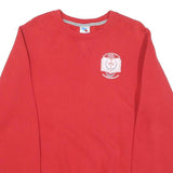 RUSSELL ATHLETIC Mens Red S Pullover Sweatshirt Cotton Blend Casual Crew Neck
