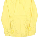 ZARA Womens Yellow Coat XS Polyester Blend Button Plain Stylish Lightweight