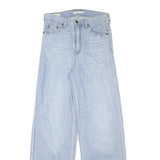 LEVI'S Womens Blue Loose Straight Denim Light W26 L29 Comfortable Zip Jeans