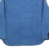 TOMMY HILFIGER Womens Blue Fleece Pullover Plain Crew Neck Basic Knit L Casual
