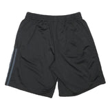 ADIDAS Mens Black Casual Sports Shorts M W27 Polyester Blend Stripe