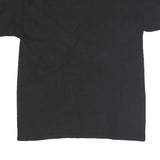 CHAMPION Mens Black Cotton Graphic T-Shirt L Short Sleeve Crew Neck Logo