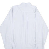 CINTAS Mens Light Blue Shirt L Button Down Collar Long Sleeve Cotton Blend