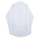 CINTAS Mens Light Blue Shirt L Button Down Collar Long Sleeve Cotton Blend