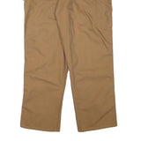 WESTEX Mens Cotton Blend Brown Relaxed Straight Trousers W35 L29 Workwear