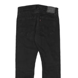 LEVI'S 502 Mens Jeans Black Regular Straight Denim Medium W30 L26 Classic Cotton