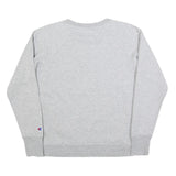 CHAMPION Womens Grey Pullover Crew Neck Sweatshirt M Cotton Blend Casual