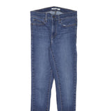 LEVI'S Womens Jeans Blue Slim Skinny Denim Medium W26 L28 Stylish Zip Closure