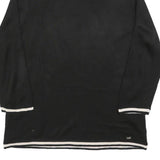 TOMMY HILFIGER Womens Black Plain Pullover Roll Neck Basic Knit M Acrylic Jumper