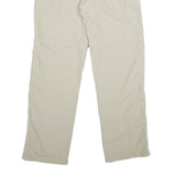 SWITCHER Mens Nylon Beige Regular Fit Straight Leg Trousers W34 L33 Lightweight