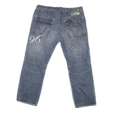 G-STAR Mens Blue Regular Straight Denim Medium W38 L29 Durable Stylish