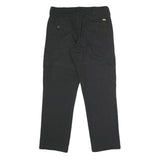 DICKIES Mens Black Regular Fit Straight Trousers W34 L30 Workwear Cargo Style