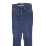 LEVI'S 710 Womens Jeans Blue Slim Skinny Denim Medium W25 L29 Stretch Zip