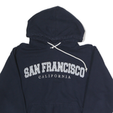 OCEAN BEACH Womens Navy Blue San Francisco California Hoodie S Cotton Casual