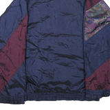 CALIFORNIA LEGEND Mens Blue & Maroon Polyester Blend Zip Track Jacket L Retro