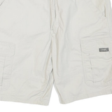WRANGLER Mens White Cargo Cotton Blend Shorts M W34 Casual Pocket Style