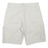 WRANGLER Mens White Cargo Cotton Blend Shorts M W34 Casual Pocket Style