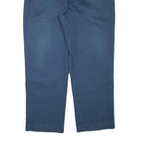 DICKIES Mens Cotton Blend Navy Regular Fit Straight Trousers W38 L29 Workwear