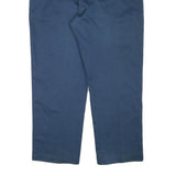 DICKIES Mens Cotton Blend Navy Regular Fit Straight Trousers W38 L29 Workwear