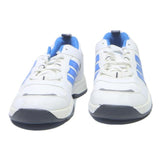 ADIDAS Boys Lace-Up Trainers White & Blue Synthetic UK 4.5 Comfortable Sport