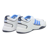 ADIDAS Boys Lace-Up Trainers White & Blue Synthetic UK 4.5 Comfortable Sport
