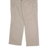 BOTIGER Mens Cotton Blend Beige Regular Straight Zip Trousers W32 L30 Casual