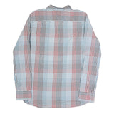 TOMMY HILFIGER Mens Blue Black & Red Check Shirt L Classic Cotton Blend Casual