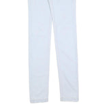 DOLCE & GABBANA Womens Slim White Jeans Denim W28 L36 Stylish Cotton Blend Zip