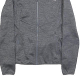 THE NORTH FACE Womens Grey Jacket XS Polyester Zip Plain Lightweight Outdoor