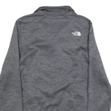THE NORTH FACE Womens Grey Jacket XS Polyester Zip Plain Lightweight Outdoor