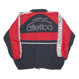 ATLETICA Mens Black & Red Zip Jacket XL Polyester Blend Athletic Sportswear