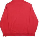POLO RALPH LAUREN Mens Red Full Zip Hoodie 2XL Cotton Blend Casual Sweatshirt