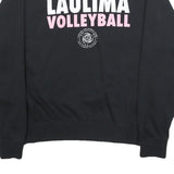 NIKE Womens Black Laulima Volleyball Crew Neck M Cotton Blend Sweatshirt