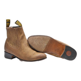 LINEA DE ORD Chelsea Boots Brown Leather Womens UK 5