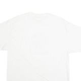 Mens White Baseball Graphic T-Shirt XL Short Sleeve Crew Neck Cotton Blend