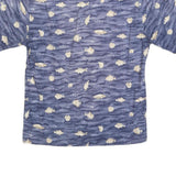 CAMPIA Mens Blue Sea Life Print Cotton Blend Casual Shirt M Summer Beachwear
