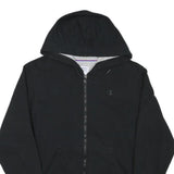 CHAMPION Mens Black Pullover Hoodie S Zip Front Casual Sportswear