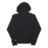 CHAMPION Mens Black Pullover Hoodie S Zip Front Casual Sportswear