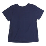 CHAMPION Mens Navy Blue Graphic T-Shirt M Short Sleeve Crew Neck Cotton