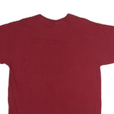 GILDAN Mens Red Hawaiian Graphic T-Shirt L Short Sleeve Crew Neck Casual Cotton