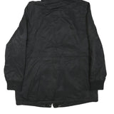 LEVI'S Womens Black Polyester Blend Hooded Jacket M Zip Sherpa Lined