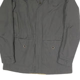 KILMANOCK Womens Grey Outdoor Jacket M Polyester Blend Woven Plain Zip Closure