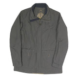 KILMANOCK Womens Grey Outdoor Jacket M Polyester Blend Woven Plain Zip Closure